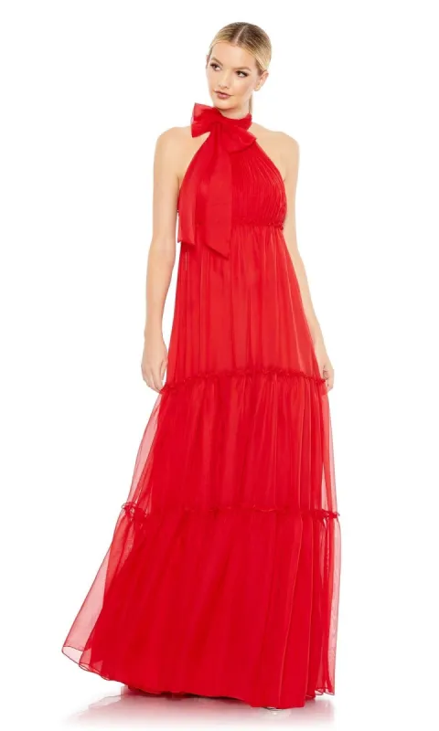 High-Neck Long Formal Dress: Mac Duggal 55848 sold by PromGirl