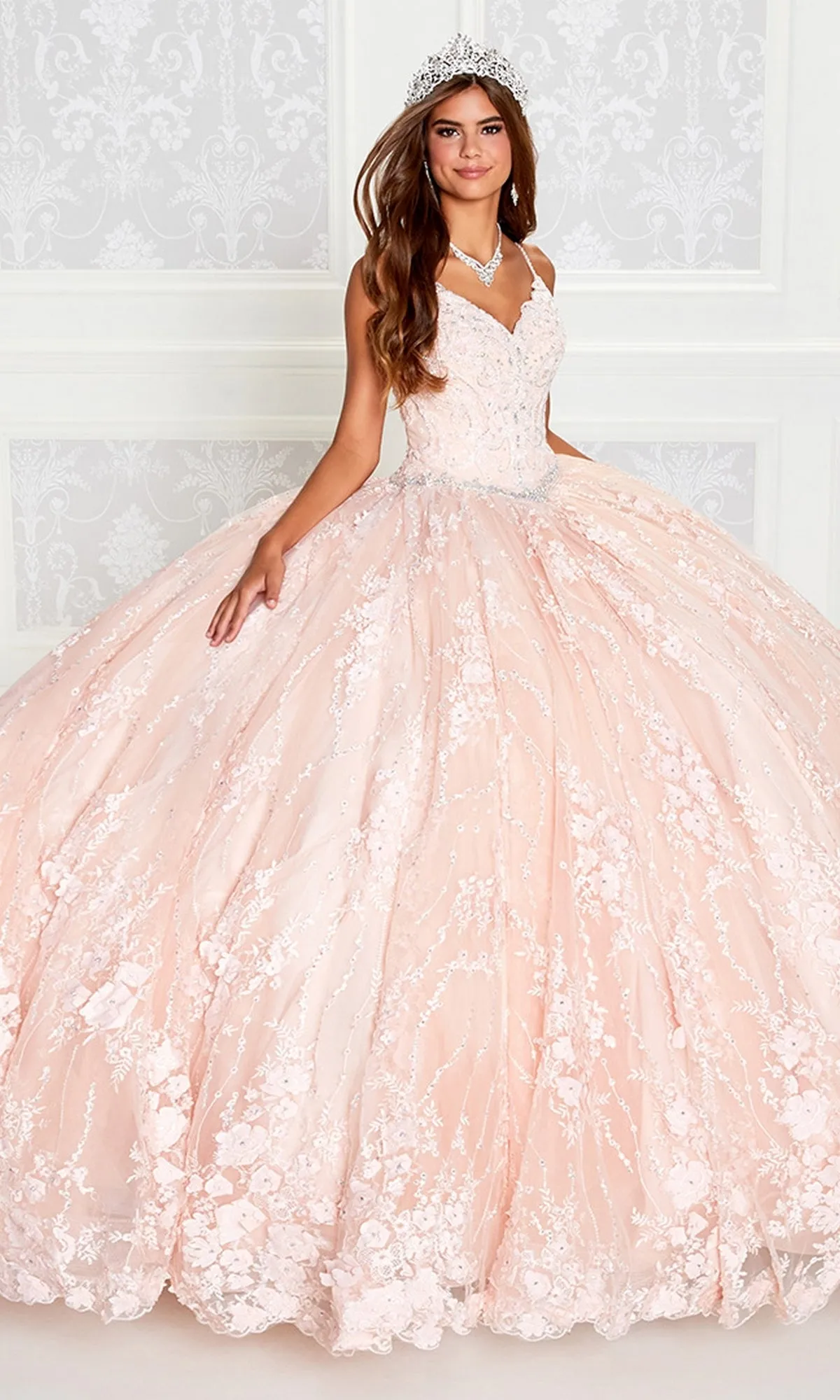 Princesa by Ariana Vara Lace Quince Dress PR12268 sold by PromGirl product image thumbnail 3