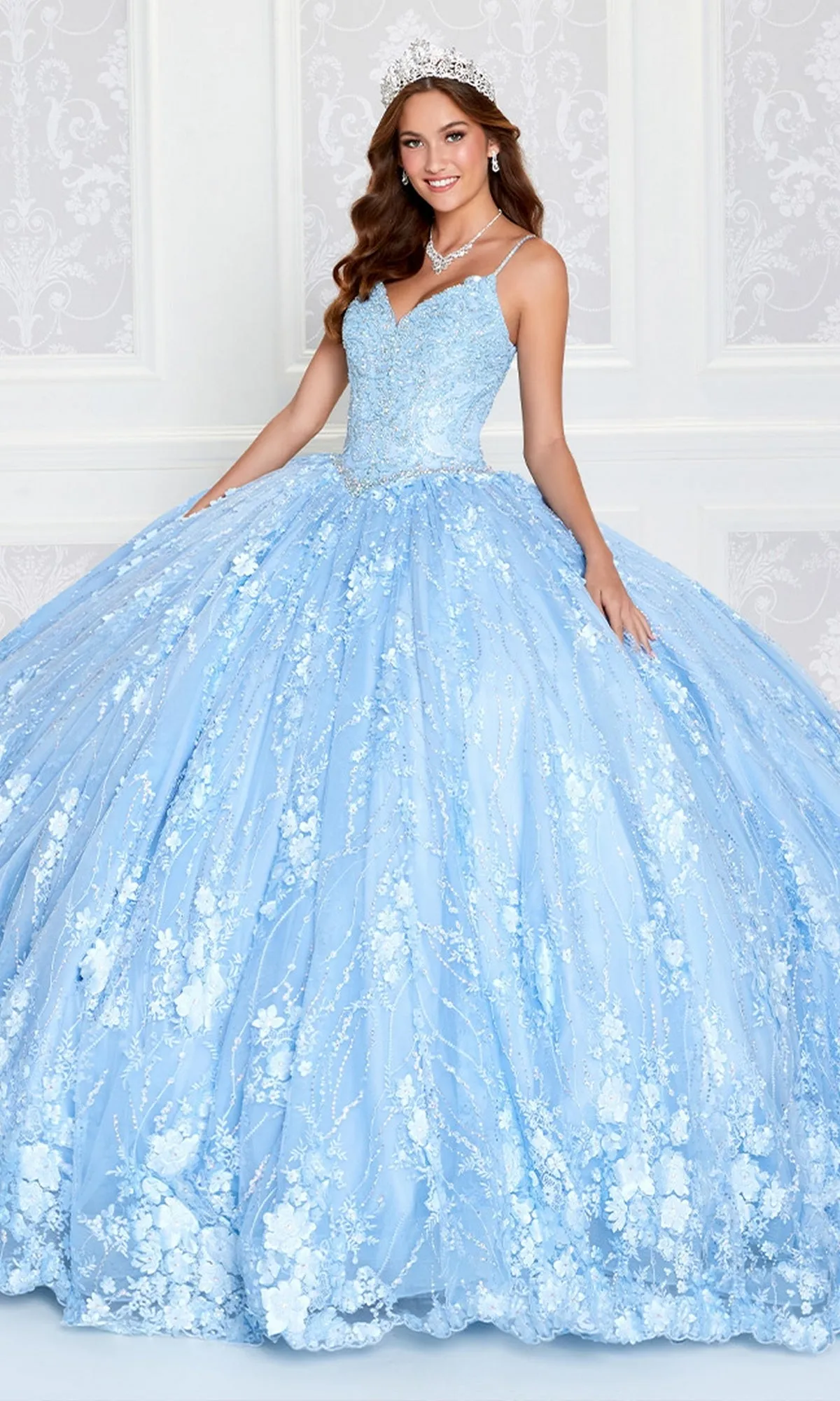 Princesa by Ariana Vara Lace Quince Dress PR12268 sold by PromGirl