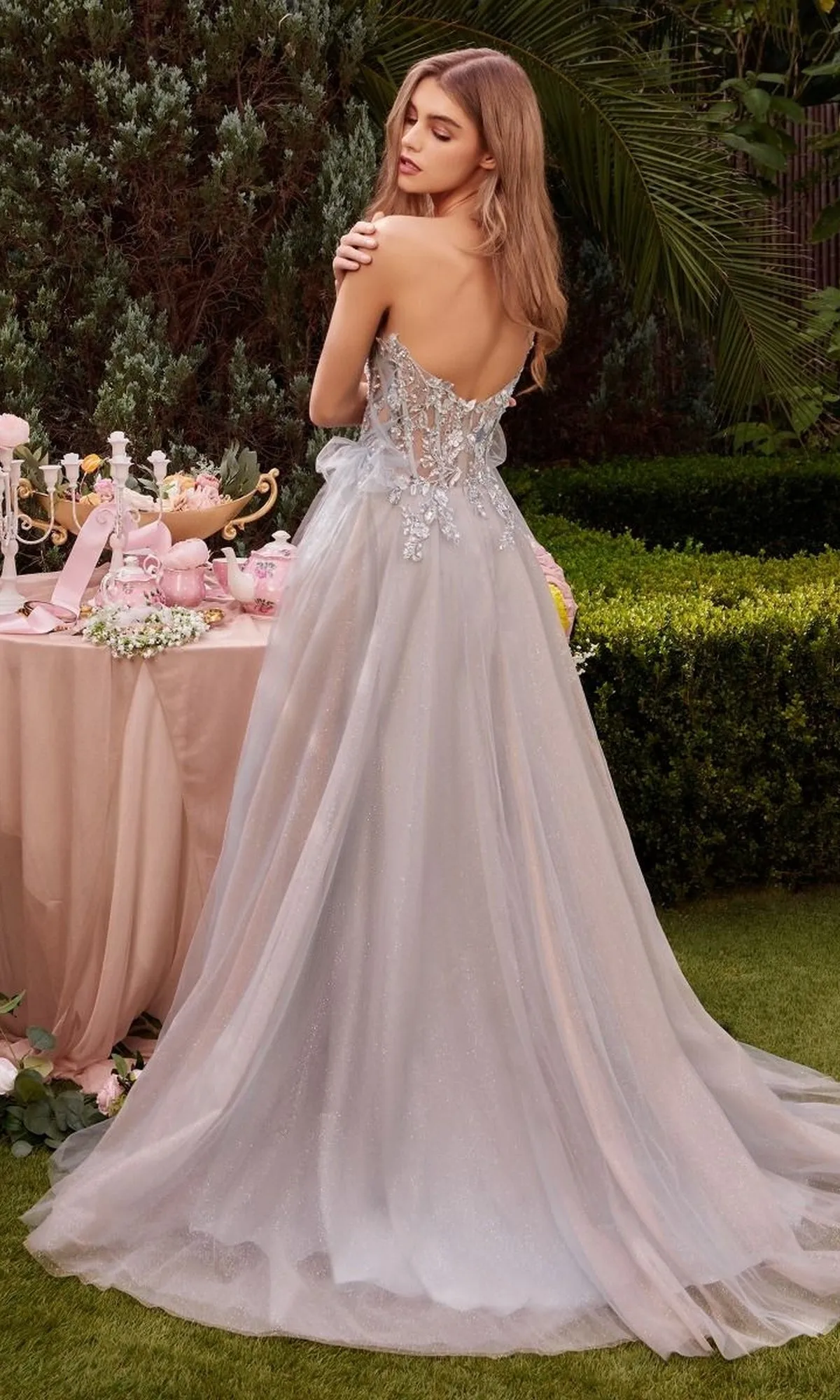 Gloved Strapless Prom Gown: Andrea and Leo A1303 sold by PromGirl product image thumbnail 2