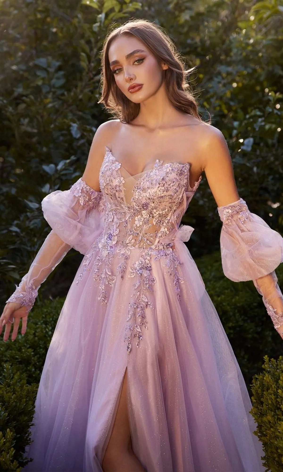 Gloved Strapless Prom Gown: Andrea and Leo A1303 sold by PromGirl product image thumbnail 4