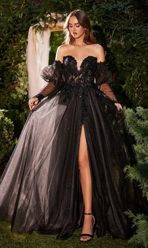 Gloved Strapless Prom Gown: Andrea and Leo A1303 sold by PromGirl