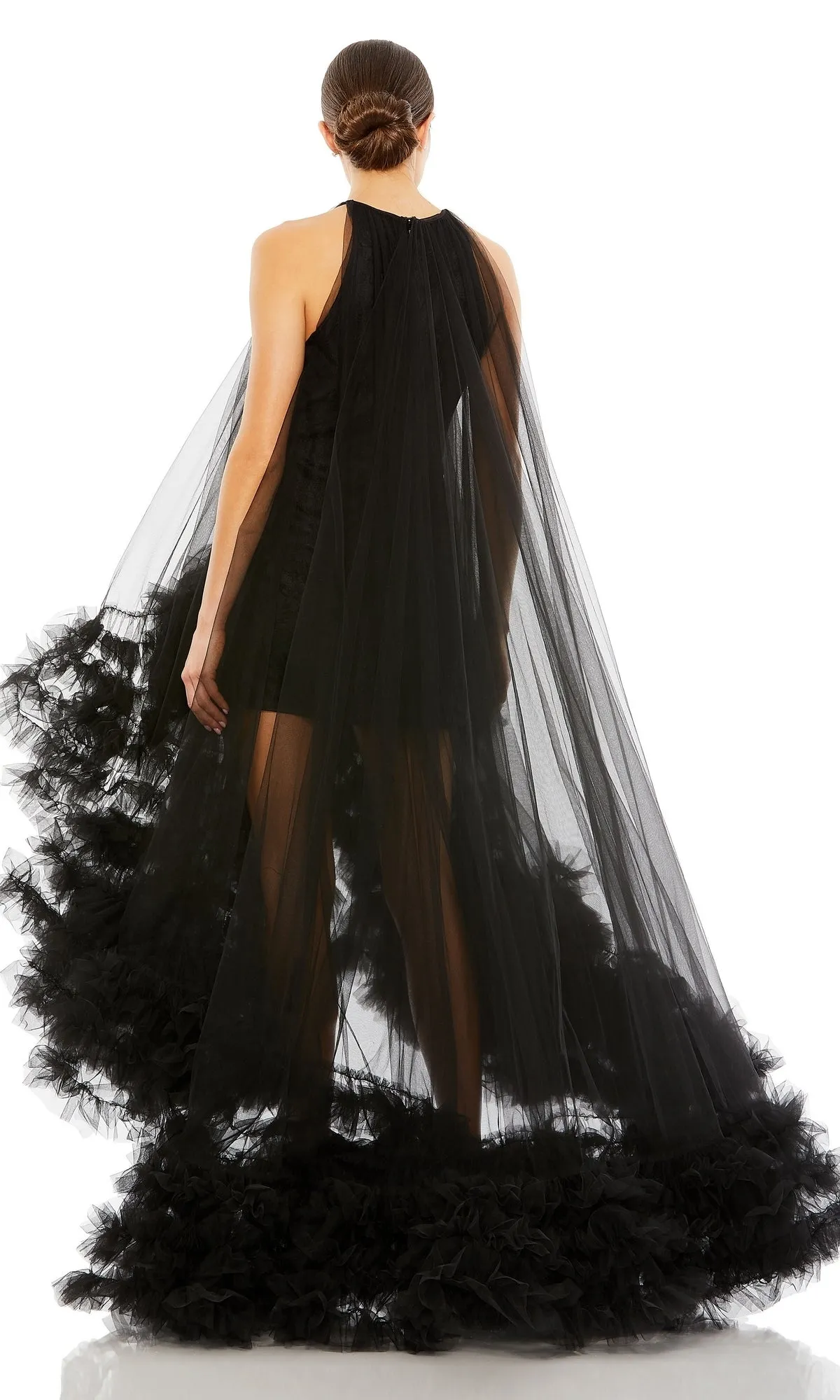 High-Low Trapeze Formal Dress: Mac Duggal 68252 sold by PromGirl product image thumbnail 2