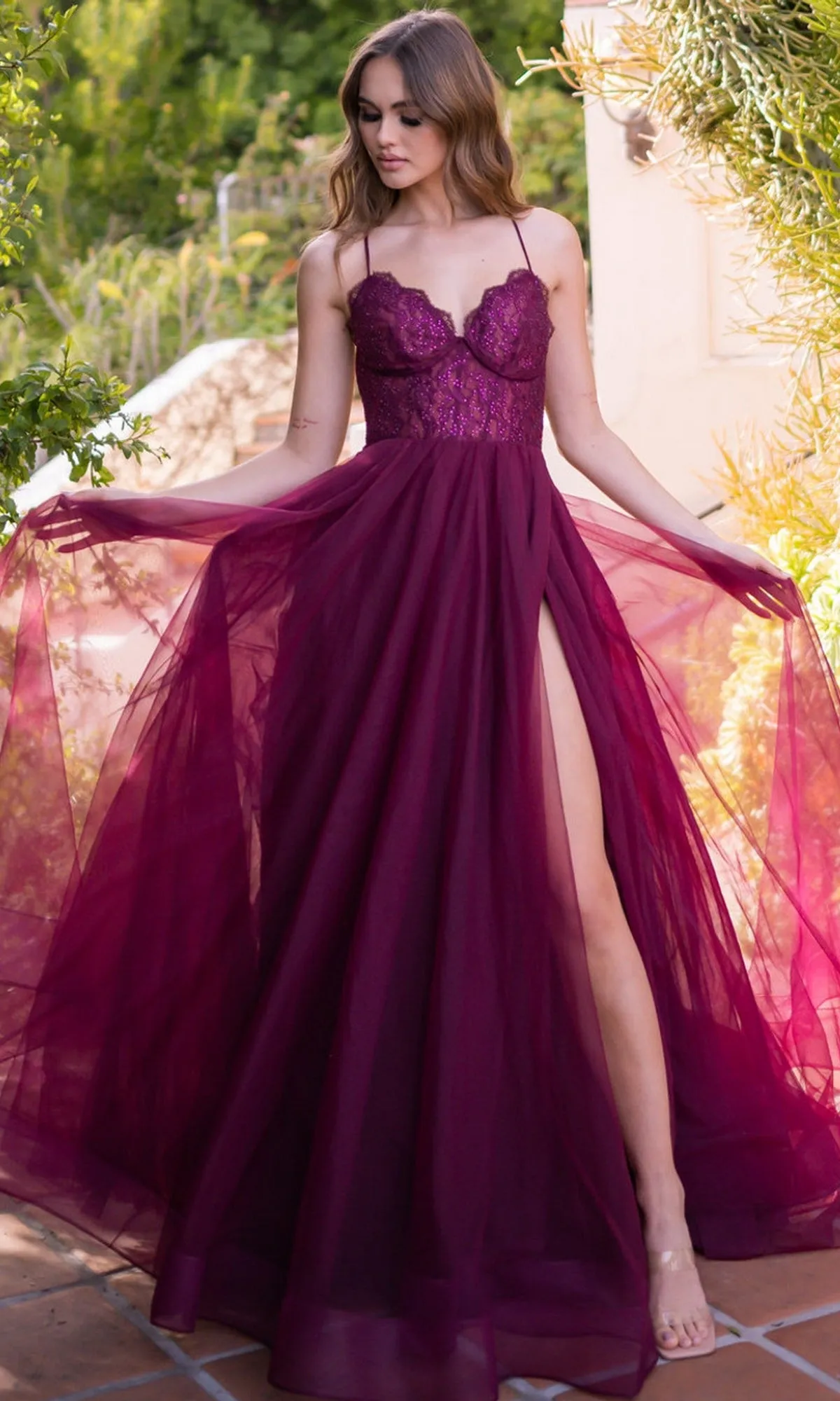 Velvi Long Sweetheart A-Line Prom Dress Dani sold by PromGirl product image thumbnail 4