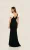 Ruffle-Shoulder Prom Dress: Dave & Johnny 11314 sold by PromGirl