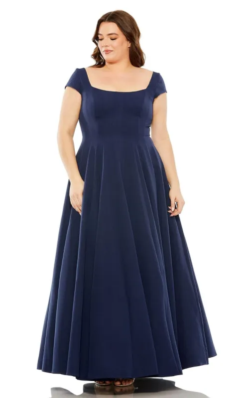 Mac Duggal Plus-Size Simple Long Formal Dress 49783W sold by PromGirl