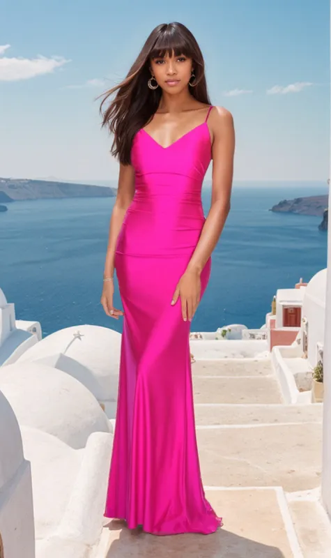 La Femme Backless Long V-Neck Prom Dress 28287 sold by PromGirl