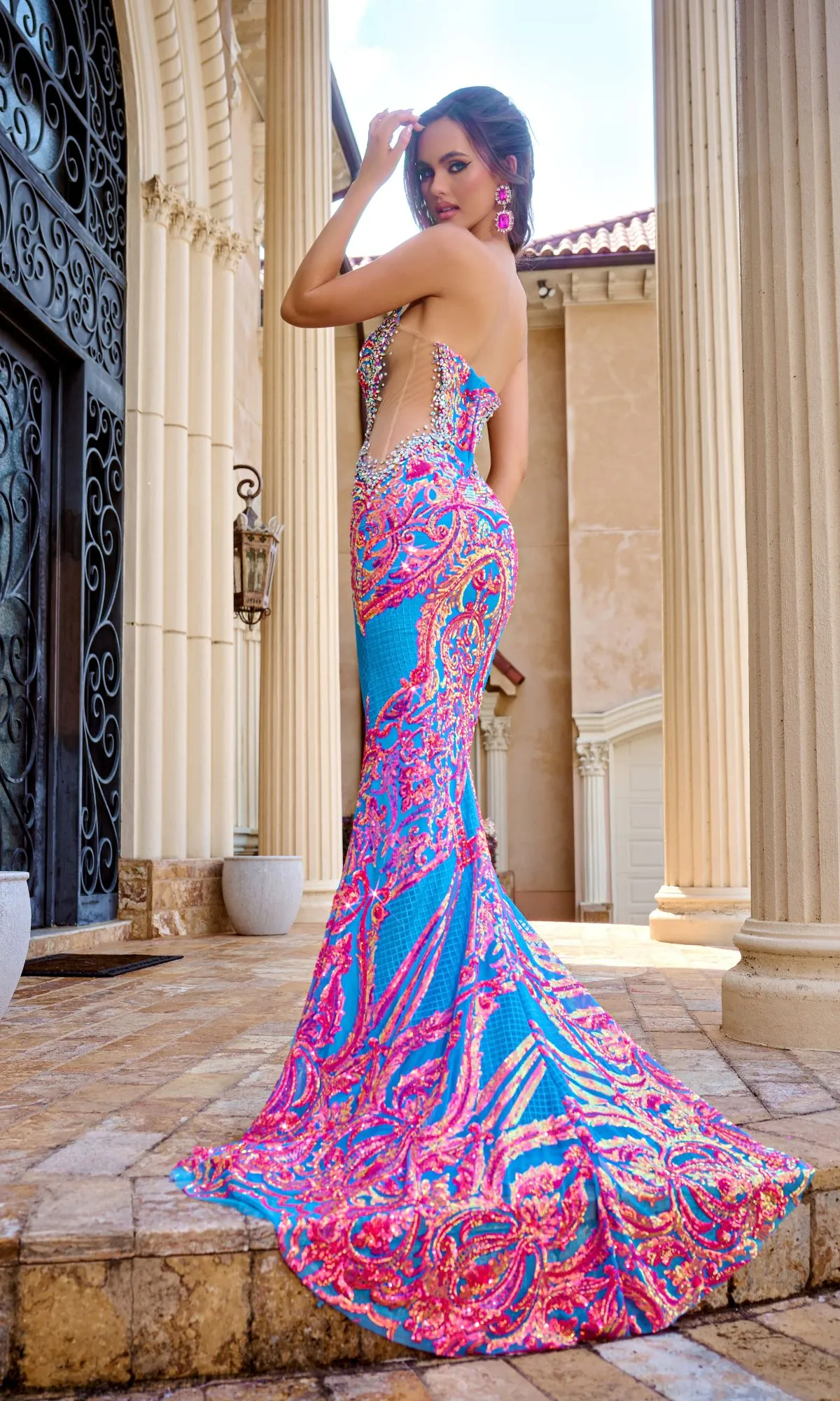 Long Prom Dress PS24345 by Portia and Scarlett sold by PromGirl product image thumbnail 2