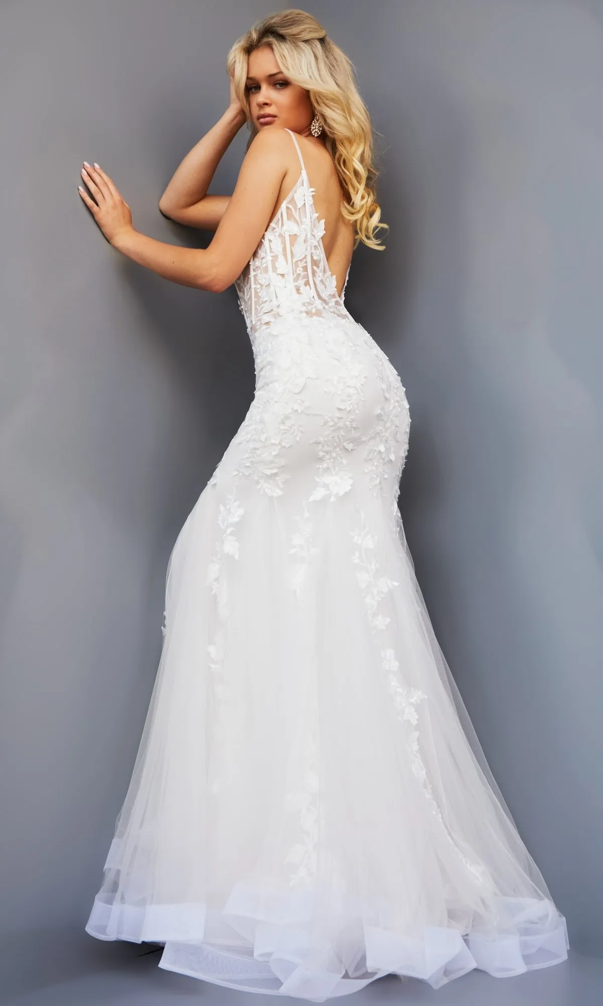 Long Prom Dress by Jovani 02841 sold by PromGirl product image thumbnail 2