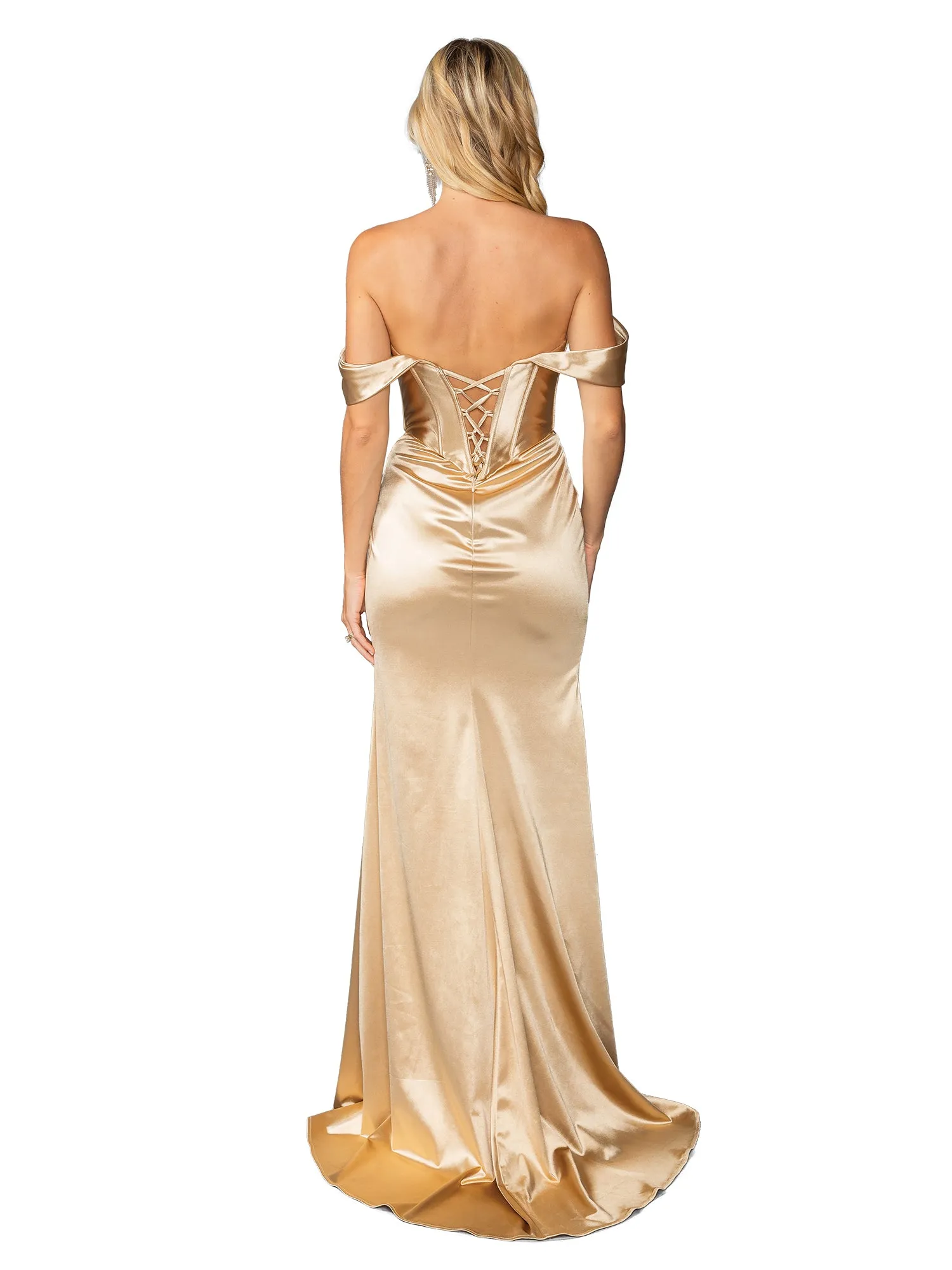 Off-Shoulder Long Prom Dress: Dancing Queen 4382 sold by PromGirl product image thumbnail 5