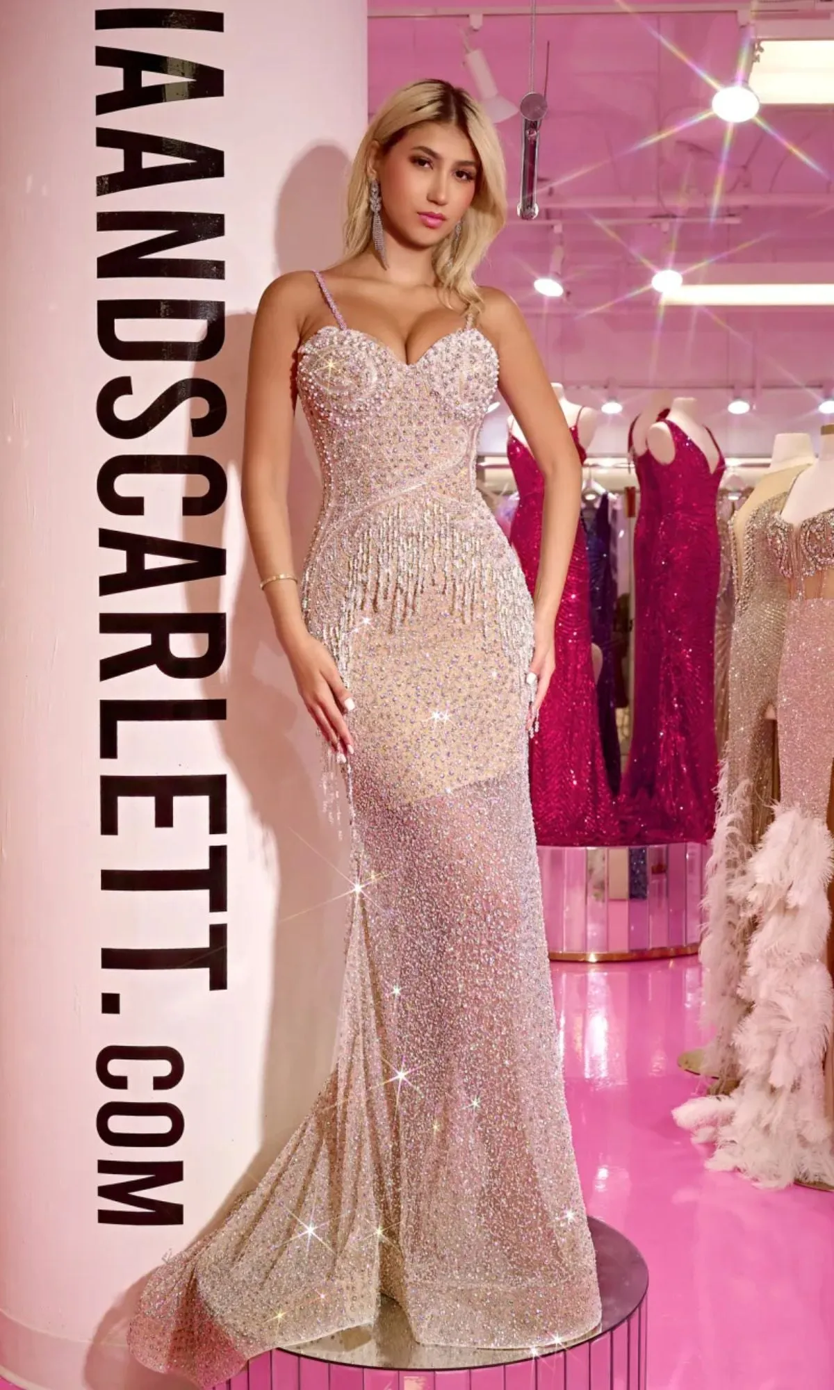 Long Prom Dress PS23713C by Portia and Scarlett sold by PromGirl