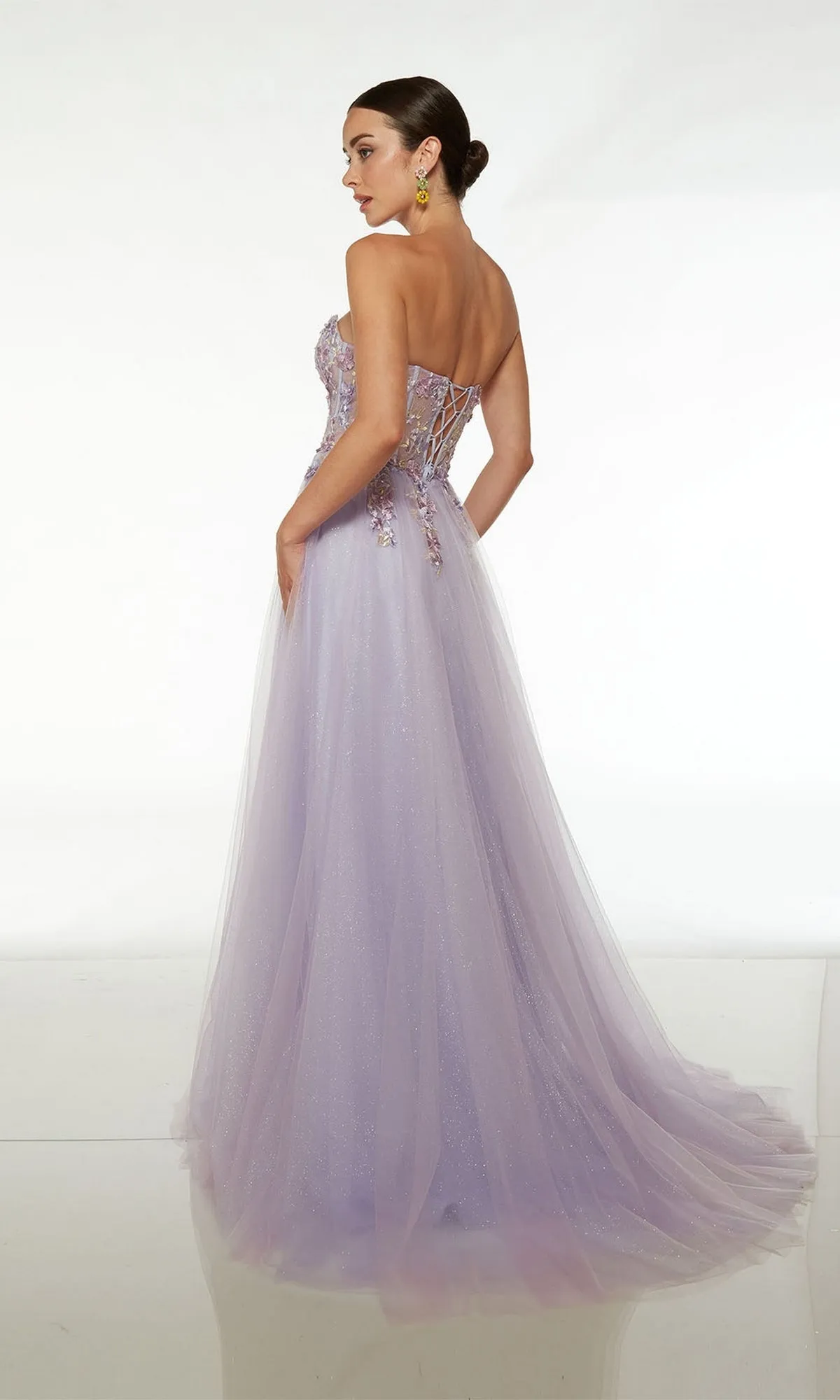 Alyce Liliac Strapless Long Prom Dress 61654 sold by PromGirl product image thumbnail 2