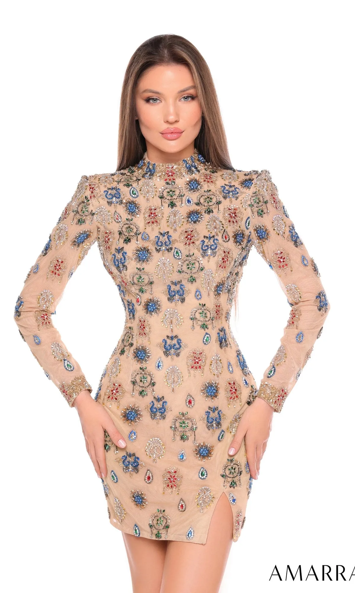 Short Homecoming Dress 88016 by Amarra sold by PromGirl product image thumbnail 3