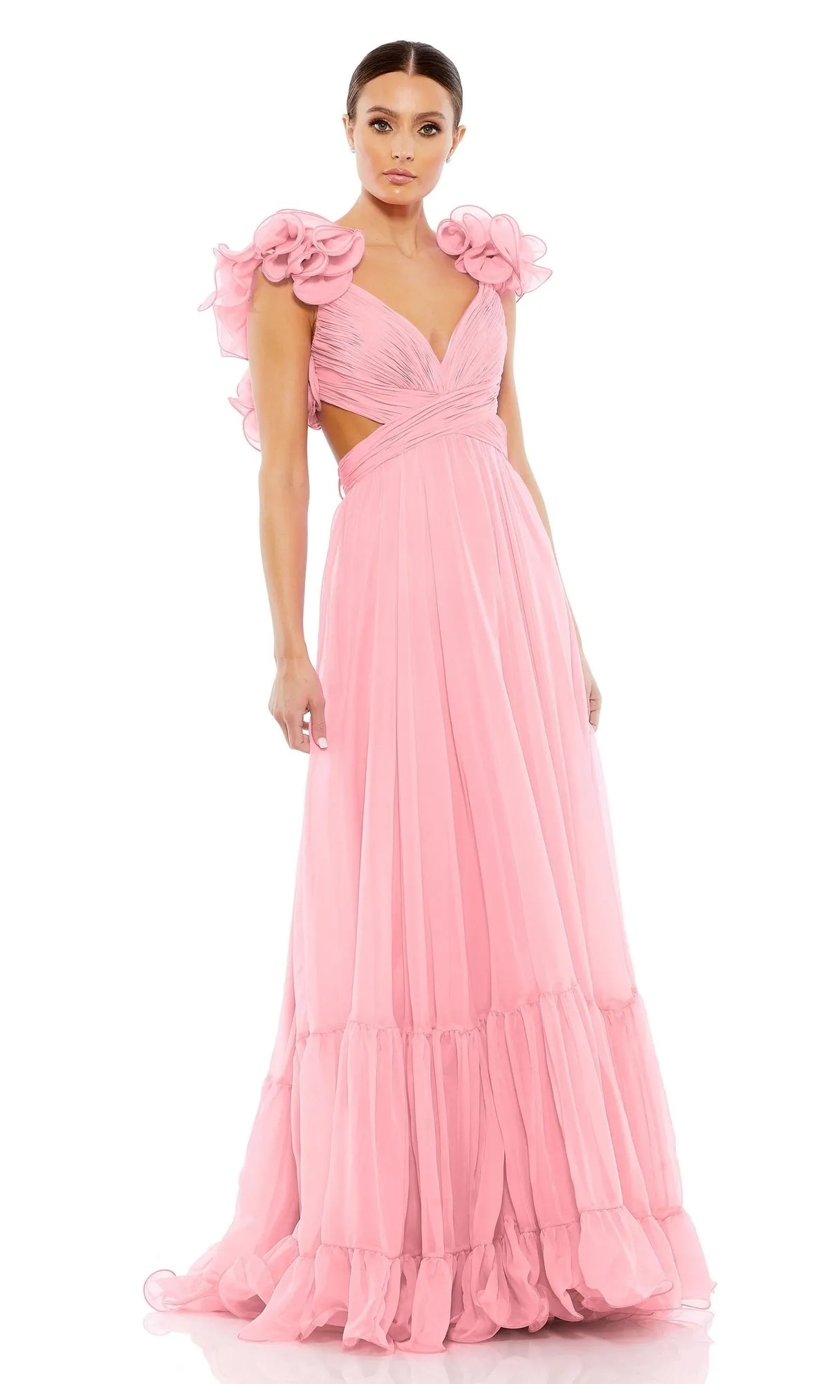 Mac Duggal Empire-Waist Cut-Out Formal Dress 67911 sold by PromGirl product image thumbnail 3