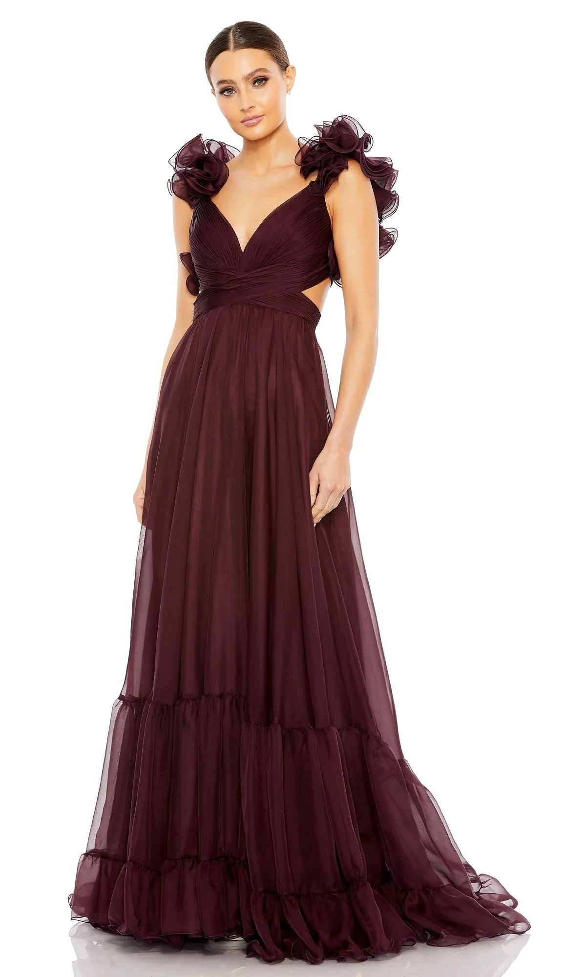 Mac Duggal Empire-Waist Cut-Out Formal Dress 67911 sold by PromGirl product image thumbnail 4