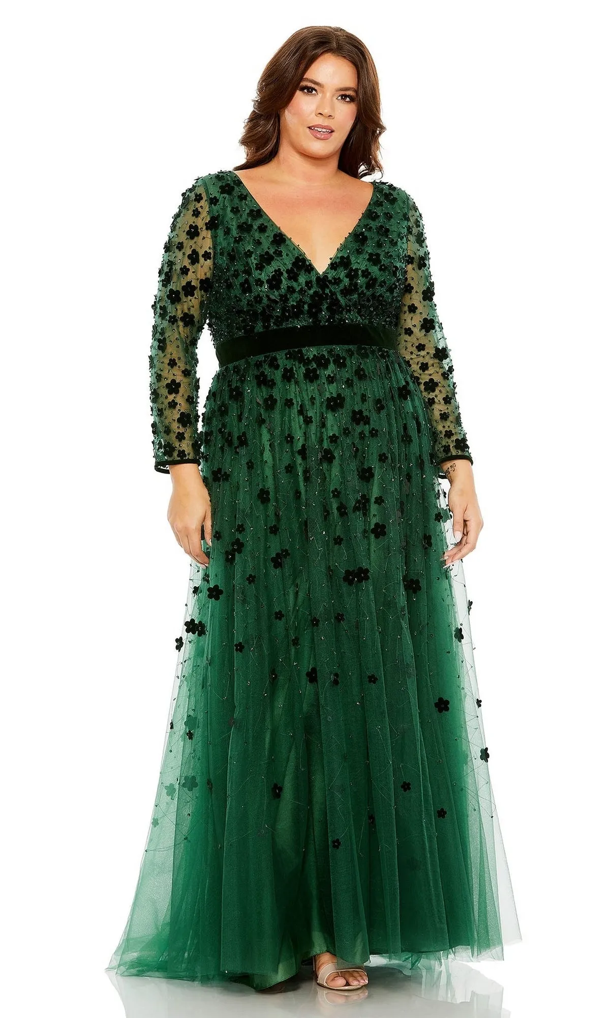 Long Plus-Size Prom Dress 68440 by Mac Duggal sold by PromGirl