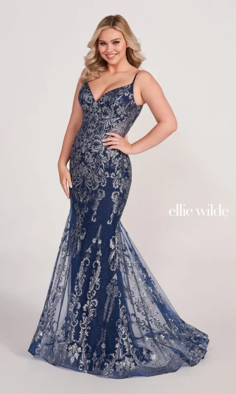 Sequin and Glitter Mermaid Prom Dress by Ellie Wilde made by ellie wilde