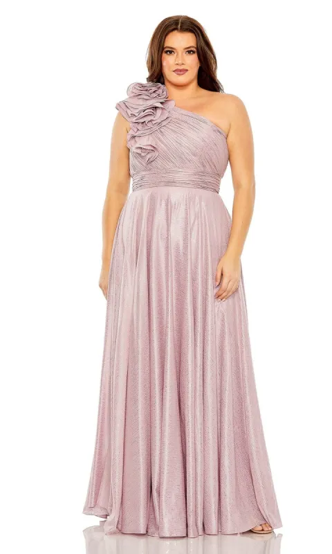 Mac Duggal Plus-Size Lilac Formal Dress 49713W sold by PromGirl