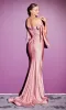 Plus-Size Long Prom Dress with Bows CD943C sold by PromGirl