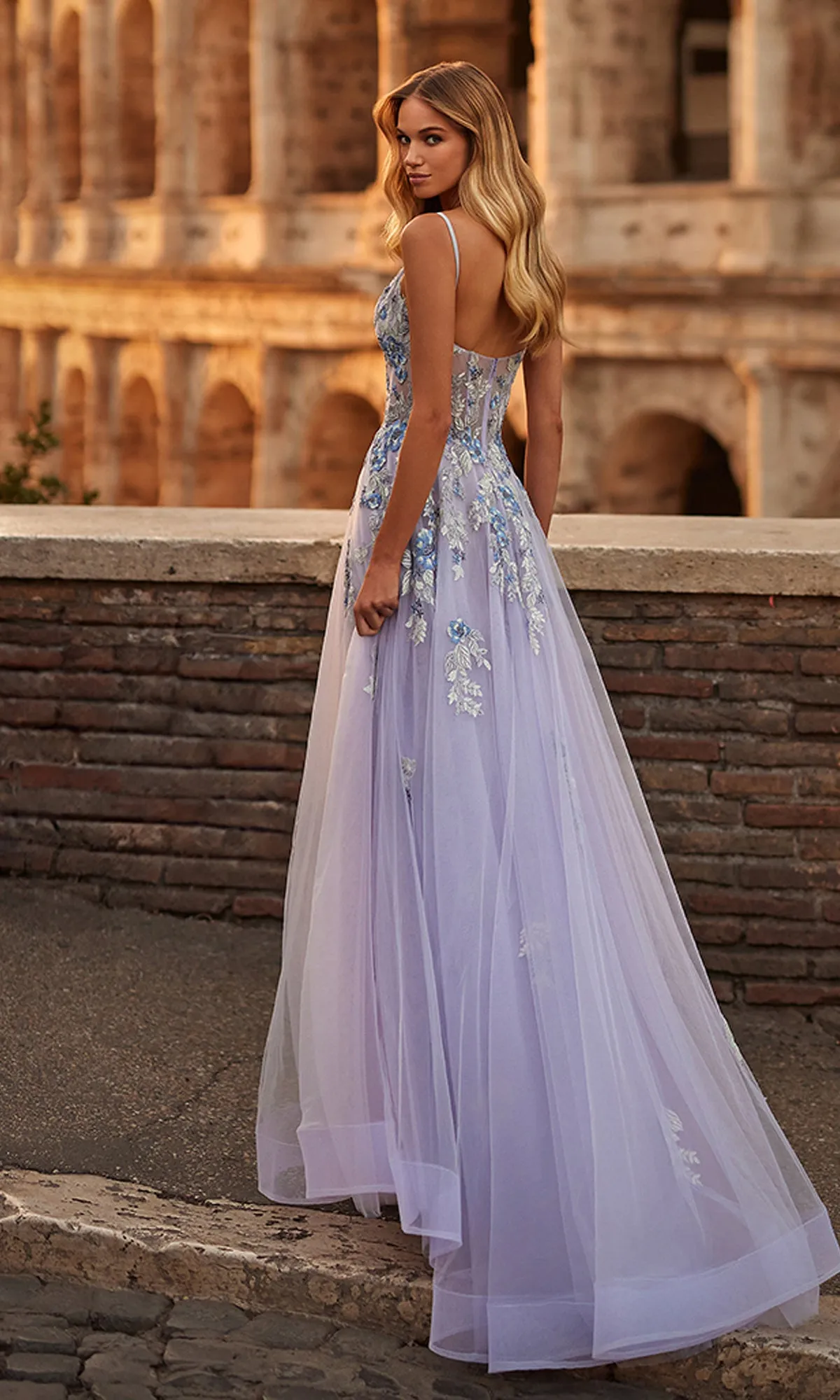 La Femme Long Lavender A-Line Prom Dress 32288 sold by PromGirl product image thumbnail 2