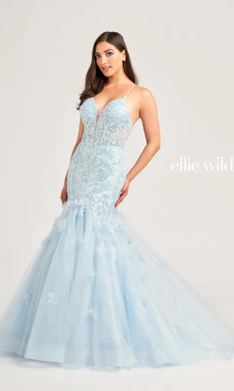 Ellie Wilde Designer Mermaid Prom Dress EW35080 made by ellie wilde