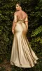 Plus-Size Off-the-Shoulder Long Satin Prom Dress sold by PromGirl