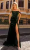 Off-the-Shoulder Long Velvet Prom Dress R1244 sold by PromGirl