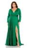 Plus-Size Long Sleeve Prom Gown: Mac Duggal 68436 sold by PromGirl