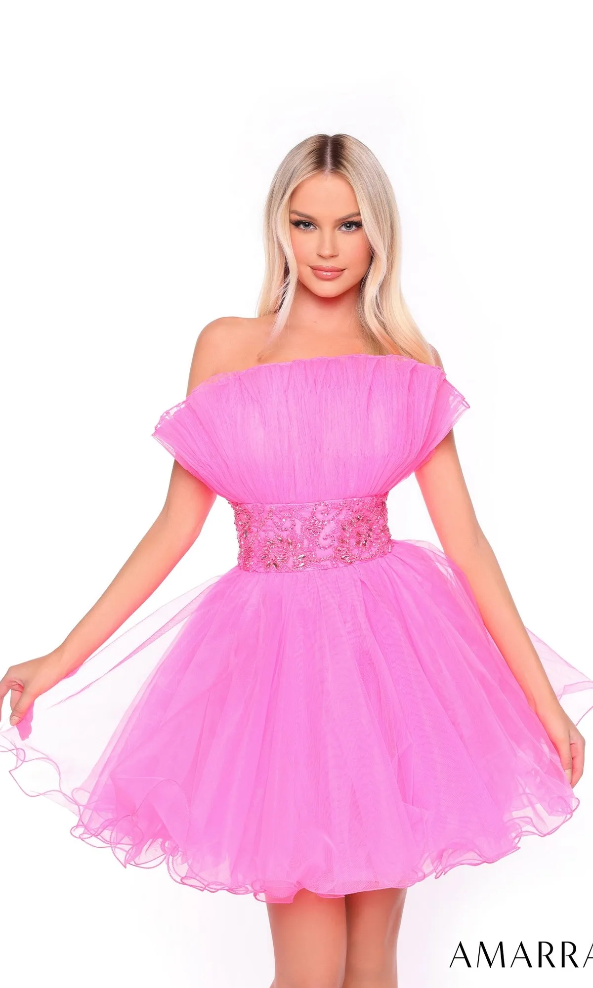 Short Homecoming Dress 88038 by Amarra sold by PromGirl product image thumbnail 5