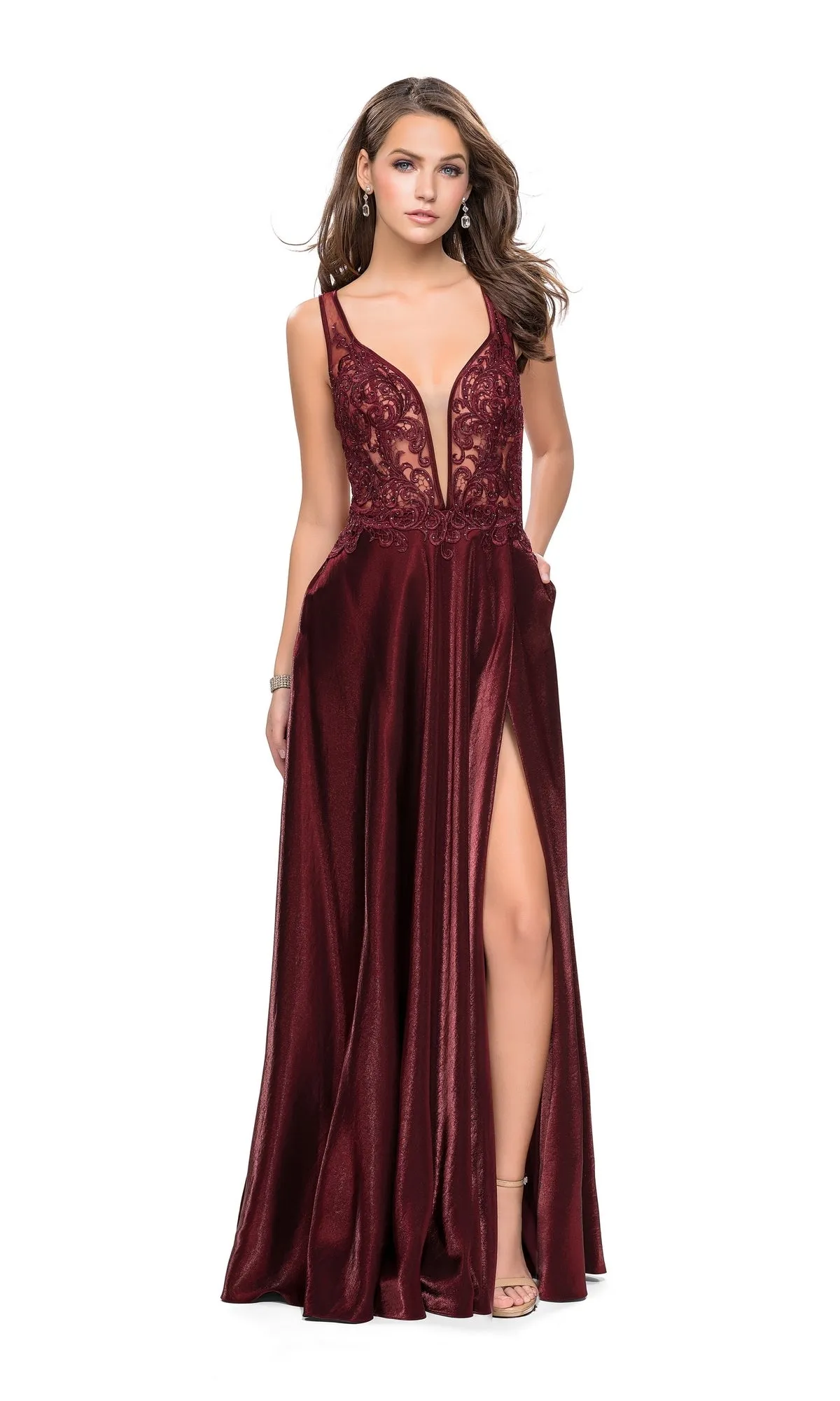 La Femme 25907 Long Prom Dress sold by PromGirl