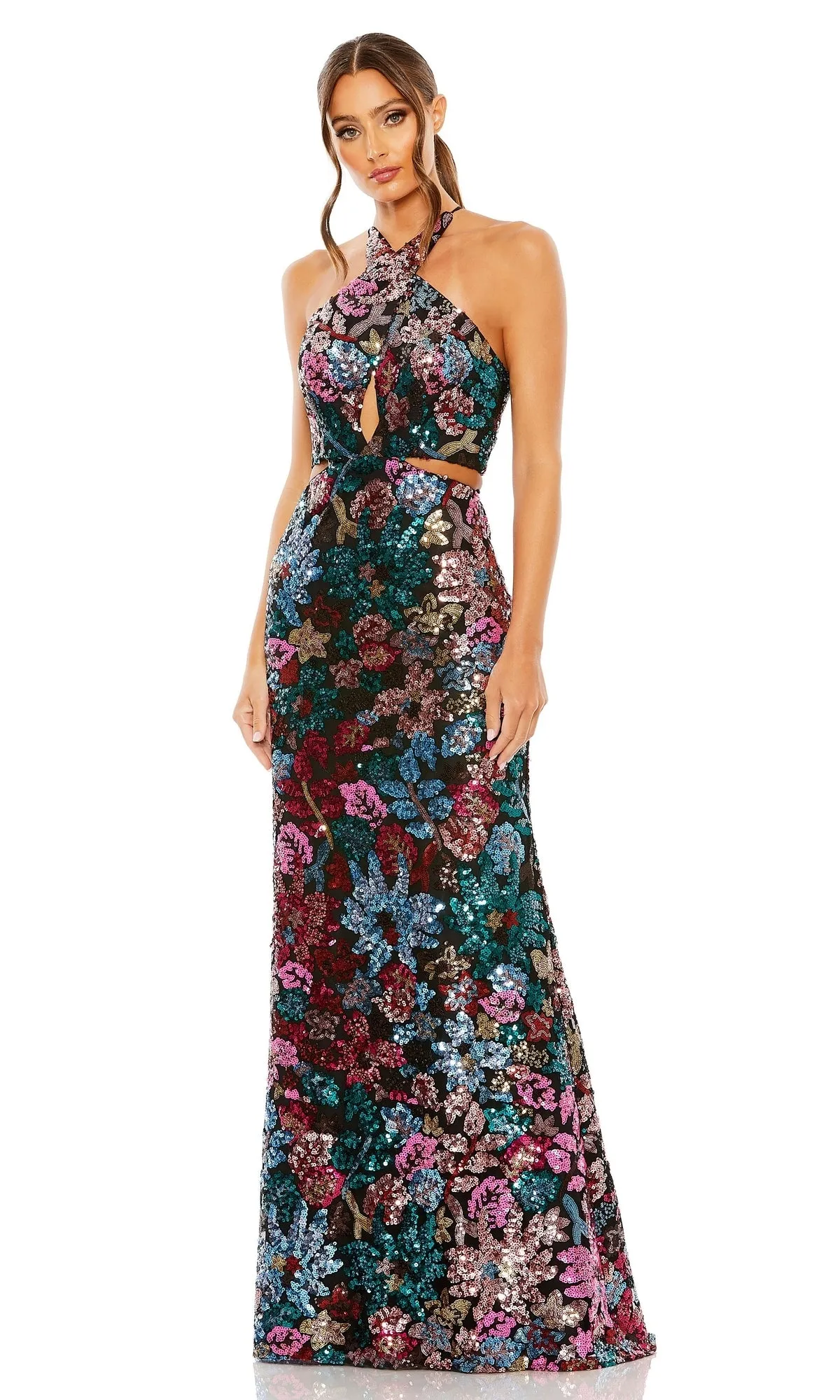 Multicolor Sequin Formal Dress: Mac Duggal 49695 sold by PromGirl