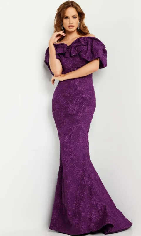 Jovani Long Brocade Mermaid Prom Dress 23847 sold by PromGirl