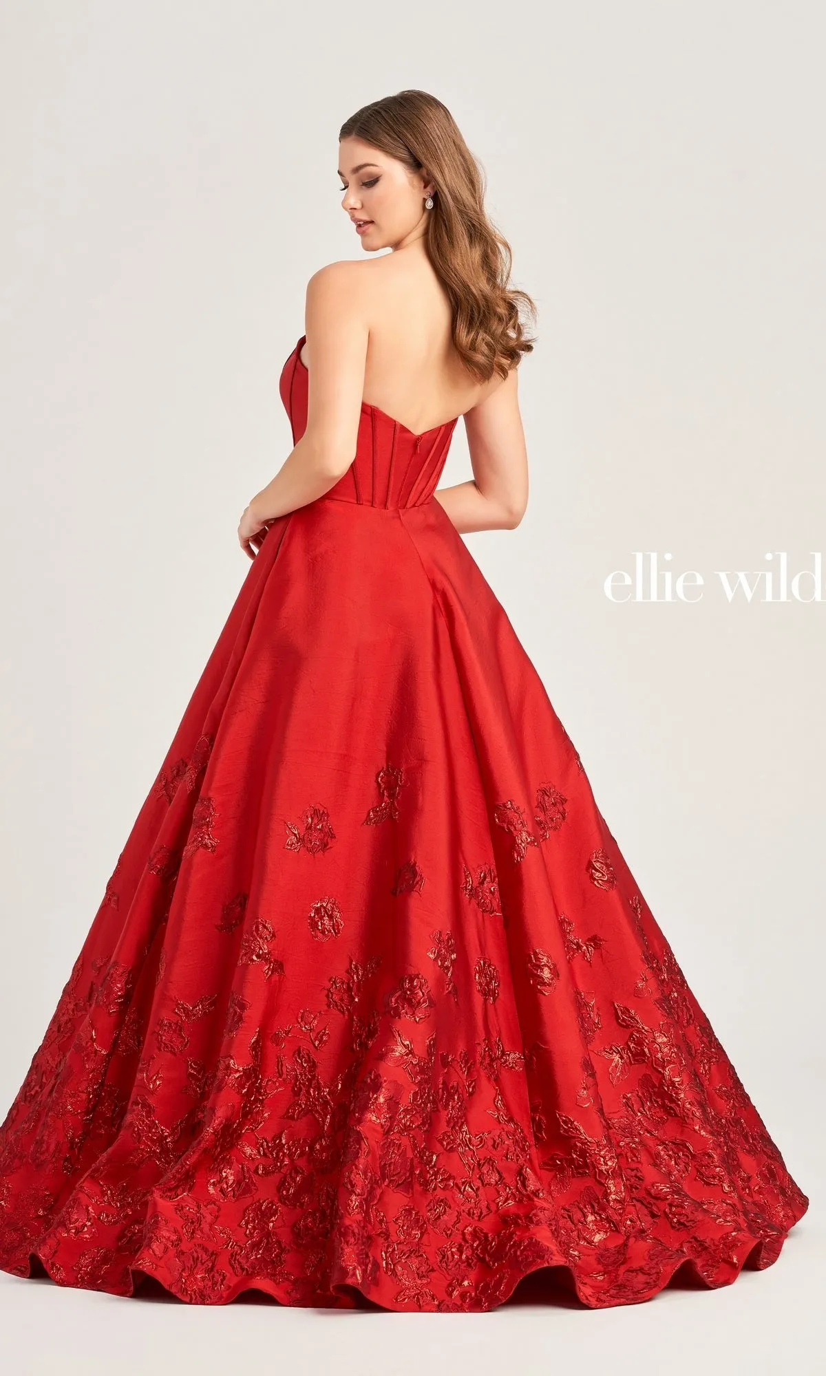 Strapless Eillie Wilde EW35073 Ball Gown sold by PromGirl product image thumbnail 2