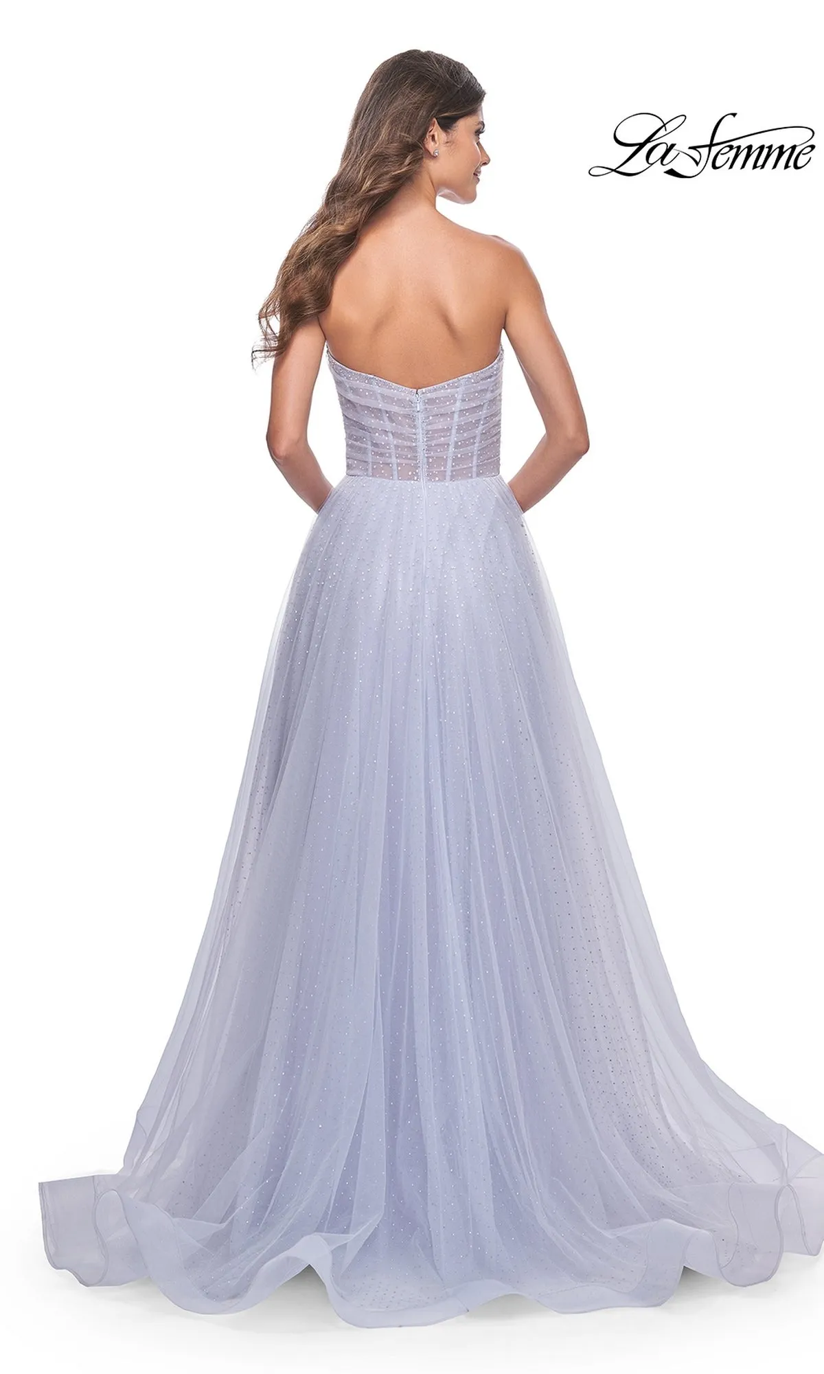 La Femme Strapless Long Prom Ball Gown 31997 sold by PromGirl product image thumbnail 2