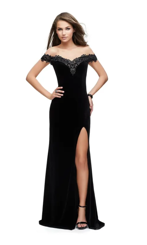 La Femme 25591 Long Prom Dress sold by PromGirl
