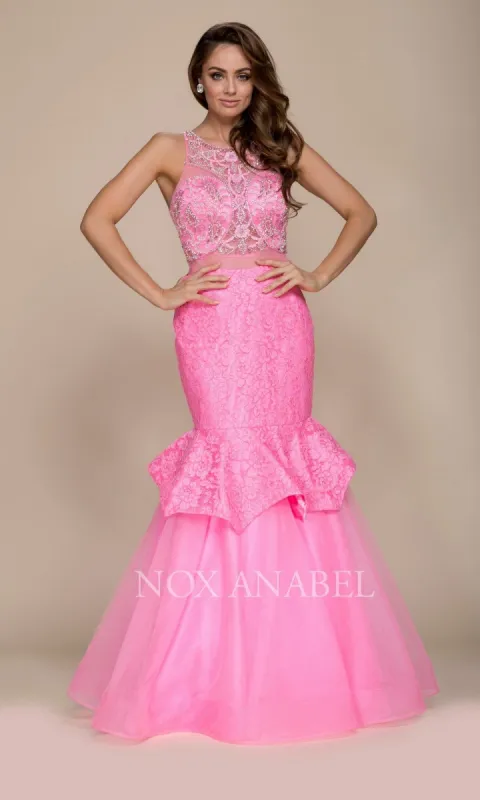 Mermaid Prom Dress With Illusion Detail sold by PromGirl