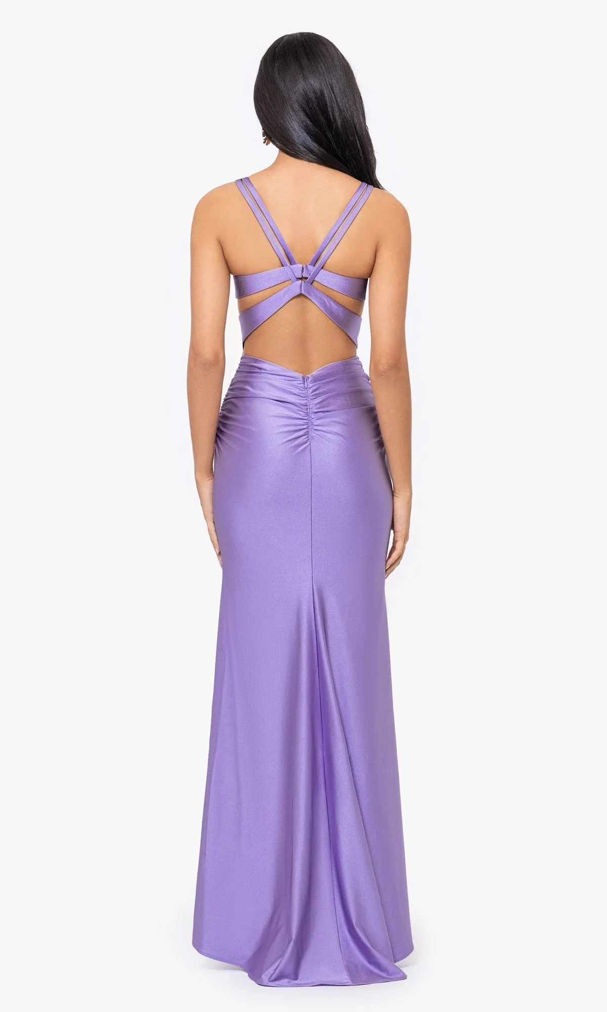 Blondie Nites Long Lavender Prom Dress 4639BN sold by PromGirl product image thumbnail 2