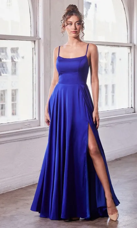 Lace-Up Classic Long Prom Dress B8402 sold by PromGirl
