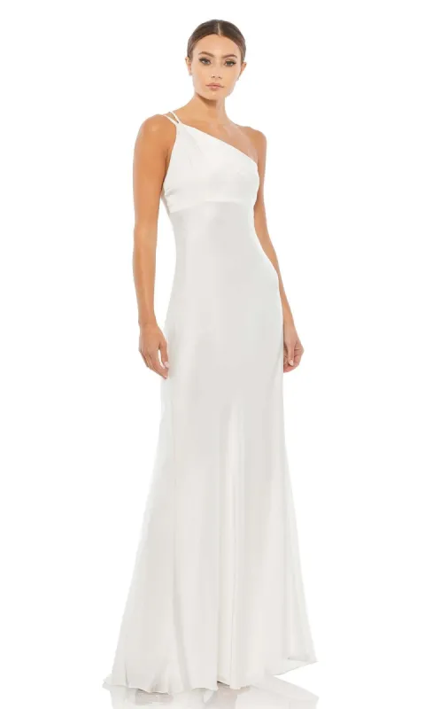 Mac Duggal Simple Long White Formal Dress 55385 sold by PromGirl