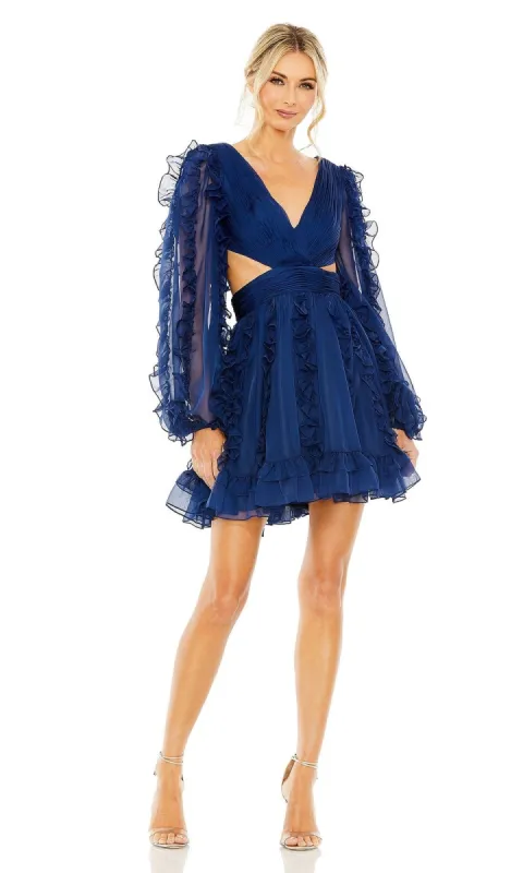 Short Wedding Guest Dress 68418 by Mac Duggal sold by PromGirl