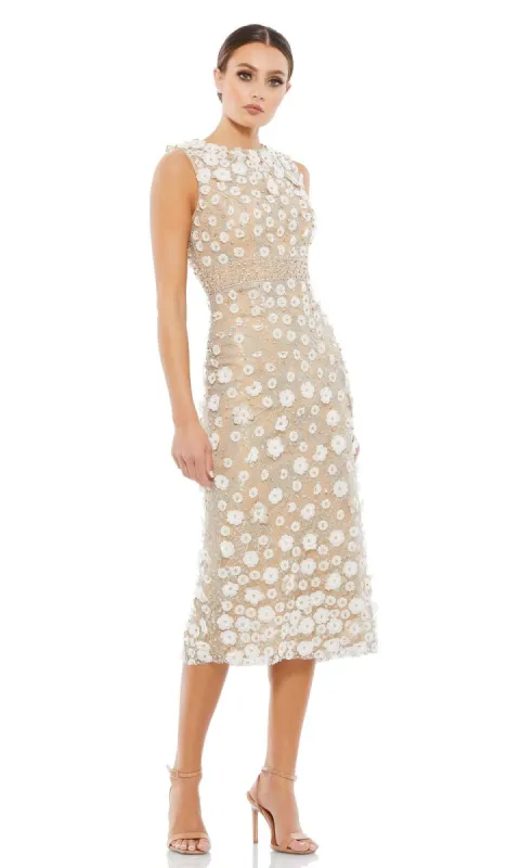 Knee-Length Party Dress: Mac Duggal 67853 sold by PromGirl