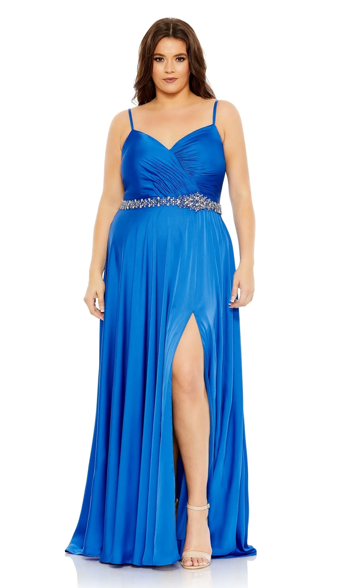 Long Plus-Size Formal Dress 49575 by Mac Duggal sold by PromGirl