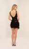 Black Feather Mini Dave & Johnny 11257 Dress sold by PromGirl