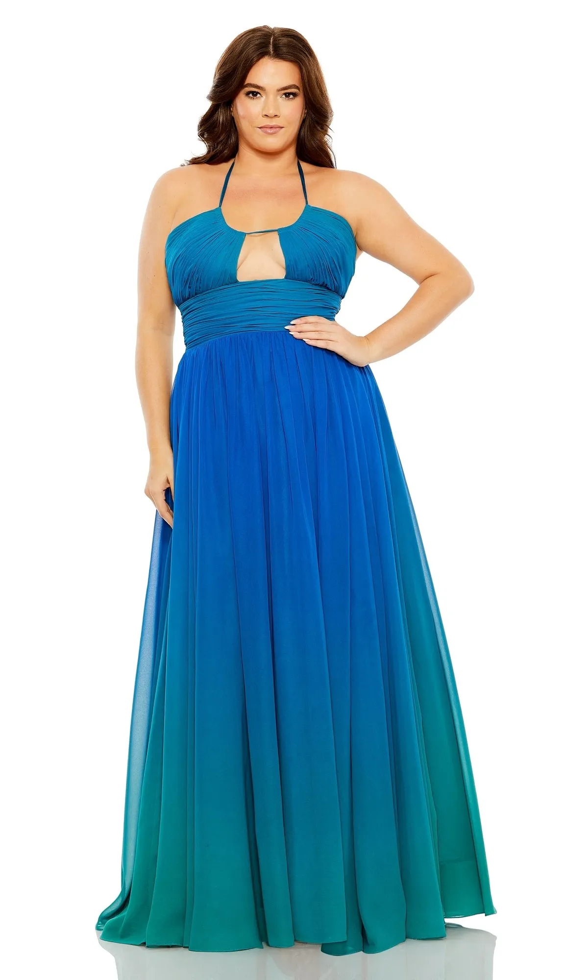 Long Plus-Size Formal Dress 77017 by Mac Duggal sold by PromGirl