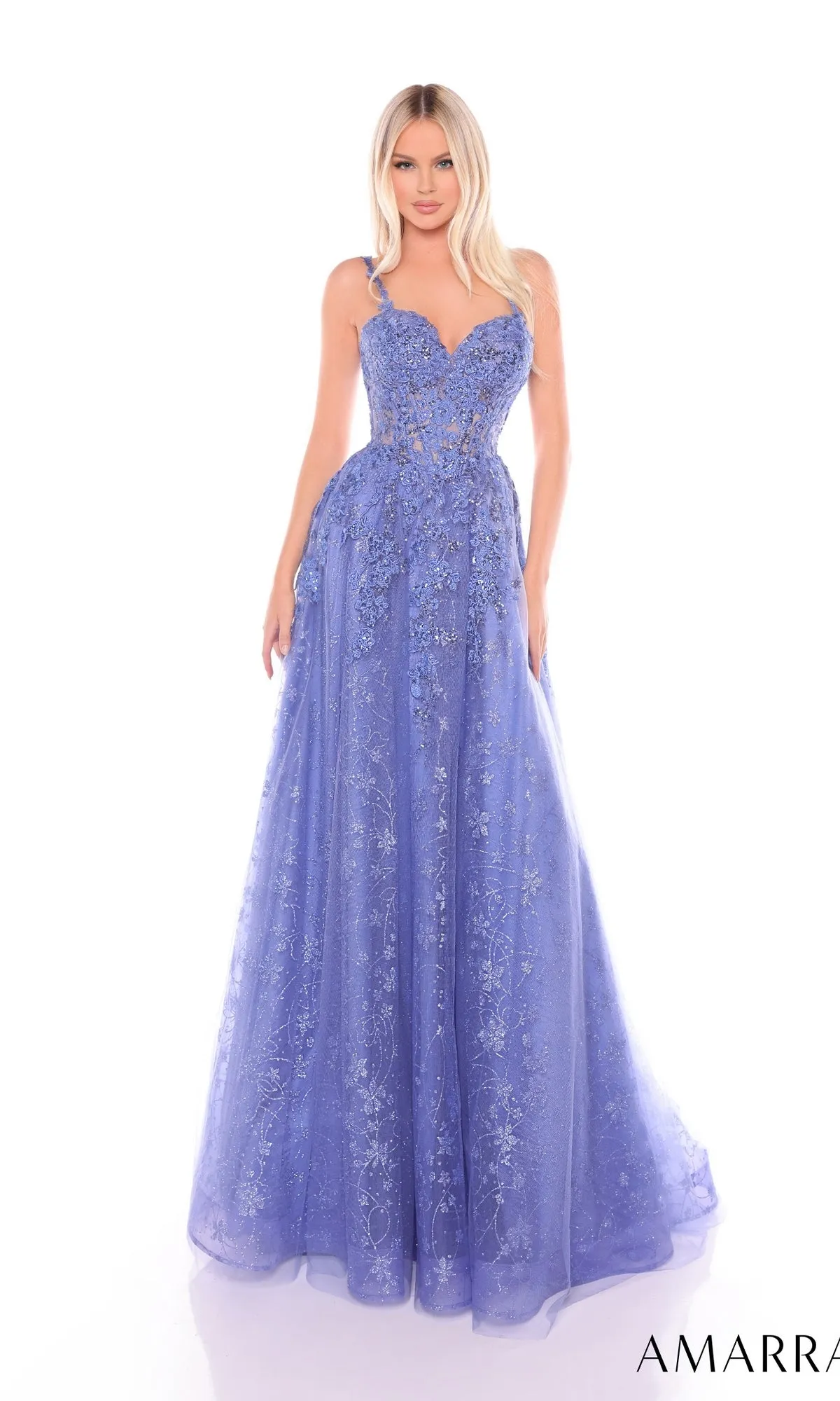 Long Formal Dress 88124 by Amarra sold by PromGirl product image thumbnail 3