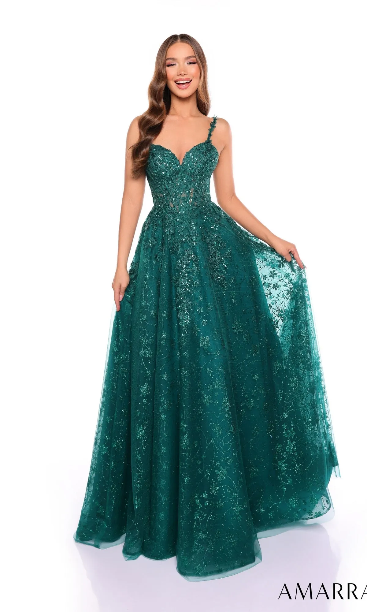 Long Formal Dress 88124 by Amarra sold by PromGirl