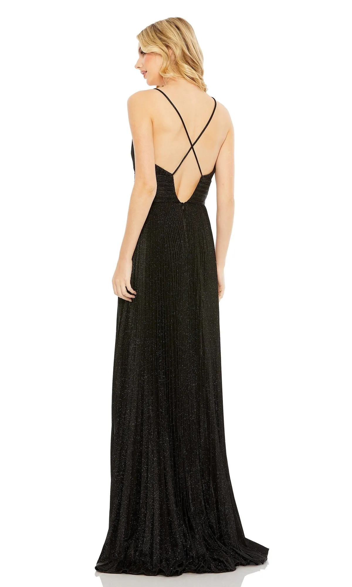 Pleated Empire-Waist Long A-Line Prom Dress 30725 sold by PromGirl product image thumbnail 5