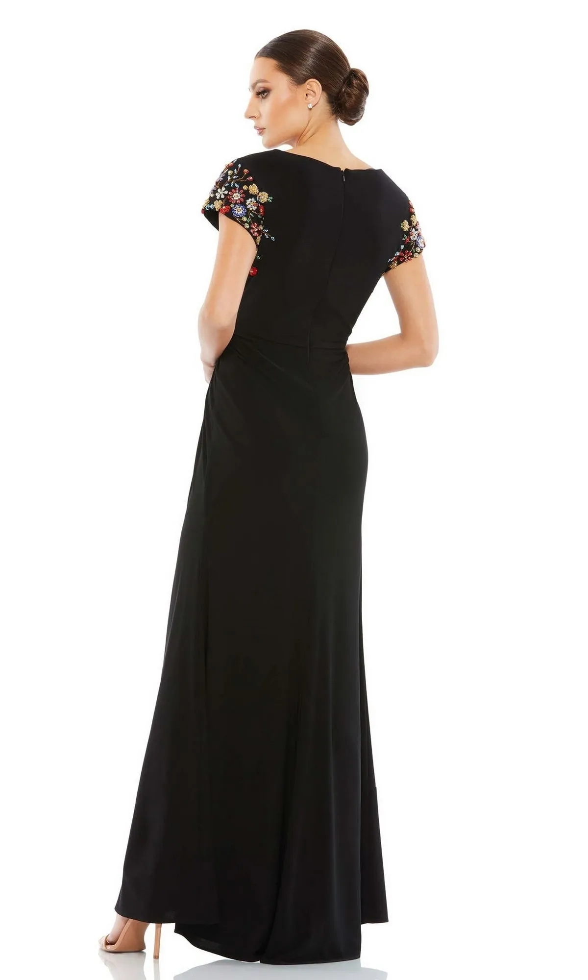 Cap-Sleeve Long Formal Gown: Mac Duggal 55709 sold by PromGirl product image thumbnail 2