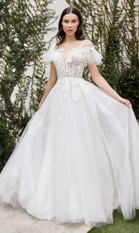 Ladivine White A-Line Wedding Dress A1070W sold by PromGirl