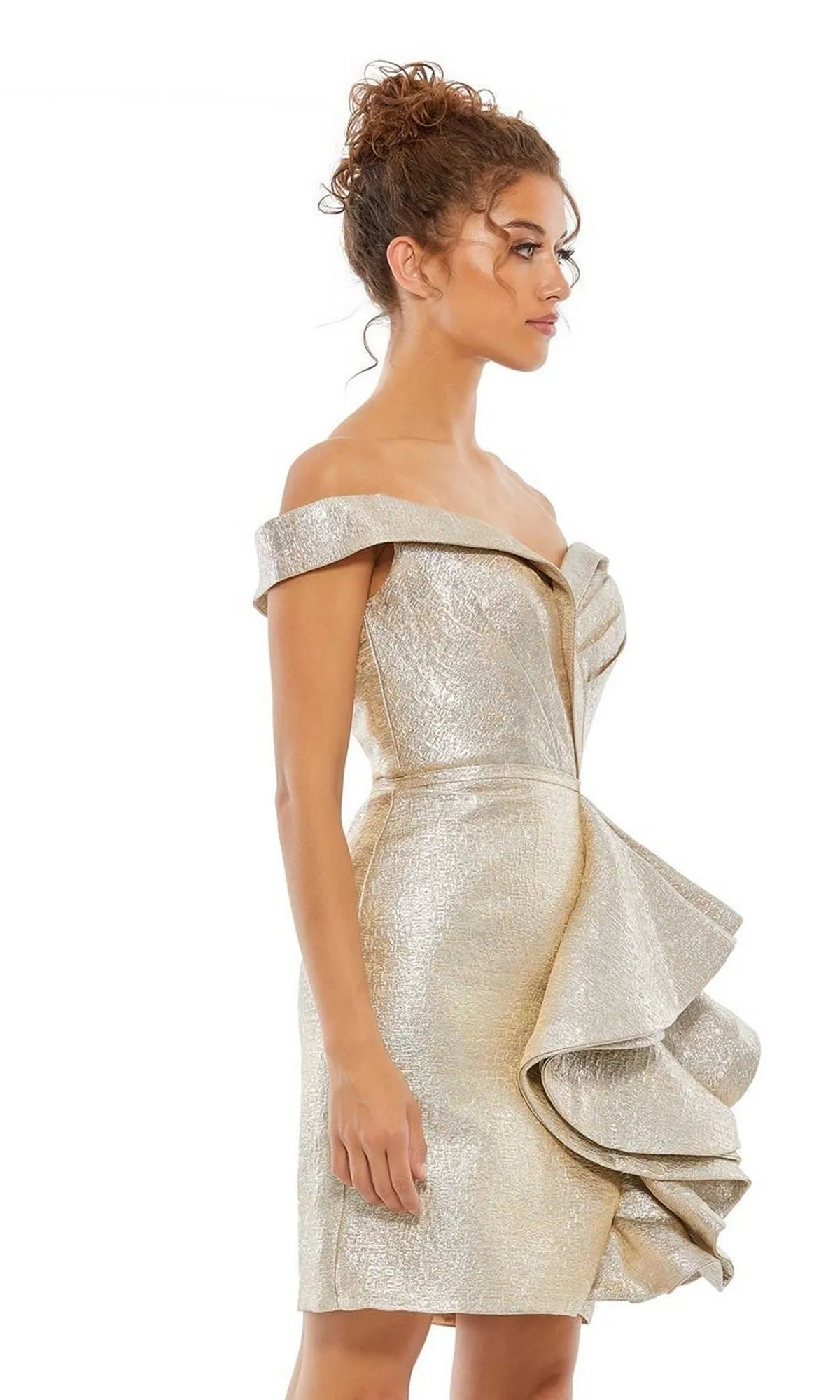 Off-Shoulder Cocktail Dress 68325 by Mac Duggal sold by PromGirl product image thumbnail 4